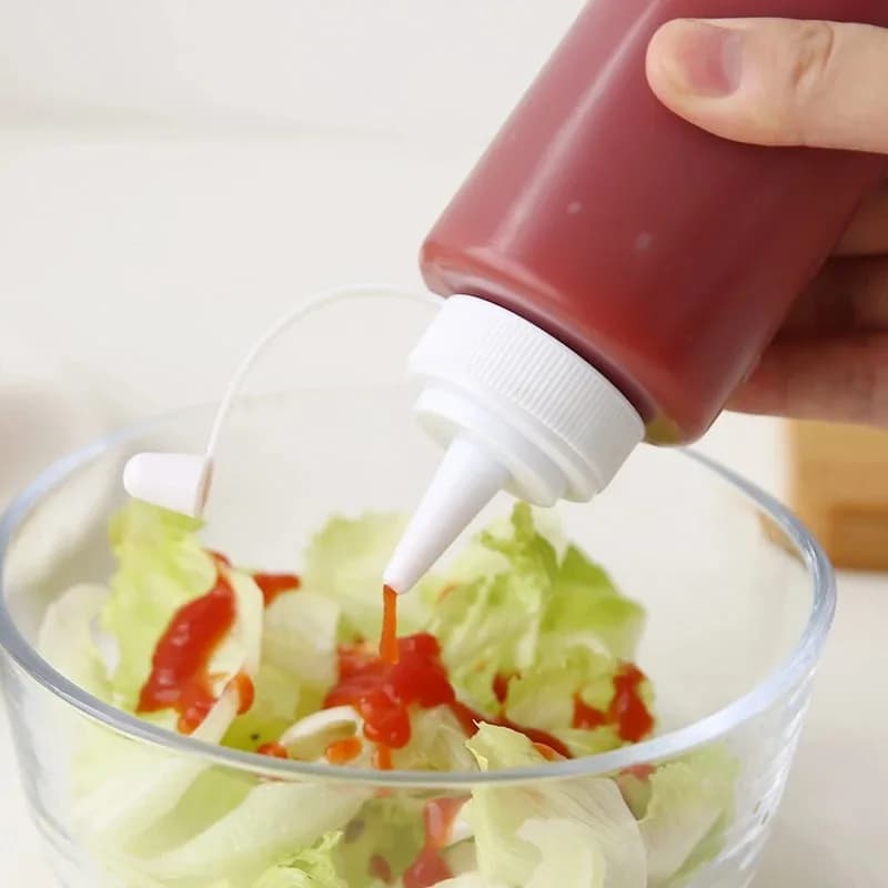 Bouteilles à presser pour condiments, distributeur de Sauce à salade, moutarde, Mayo, Sauces chaudes, huile d'olive, bouteilles de stockage, fournitures de cuisine, 200ml/300ml