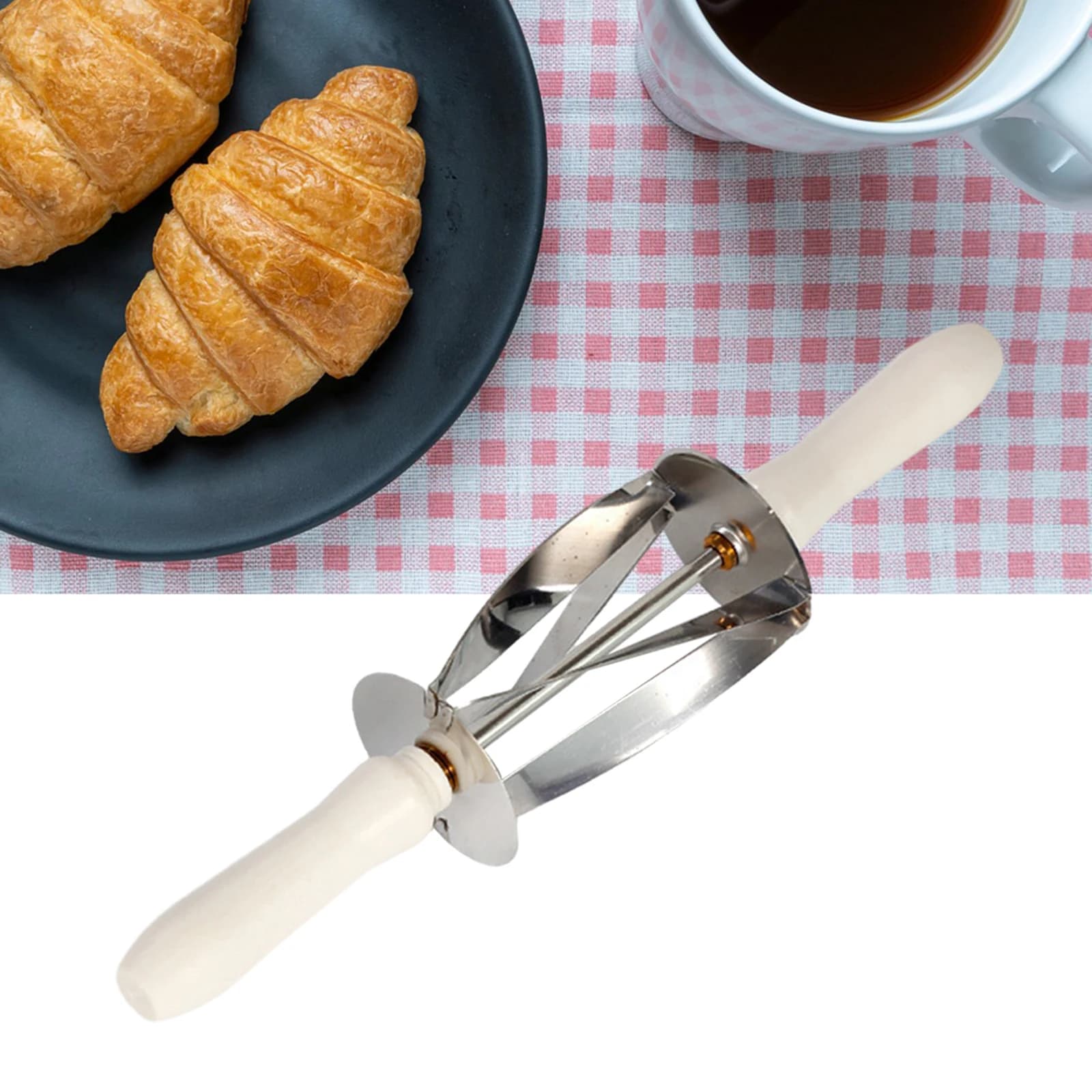 Coupe-Croissants en Acier Inoxydable pour la Cuisine, Tranches de Rouleau, Ménage, Forme Uniforme, JxCutter, Rouler Padramatiquement