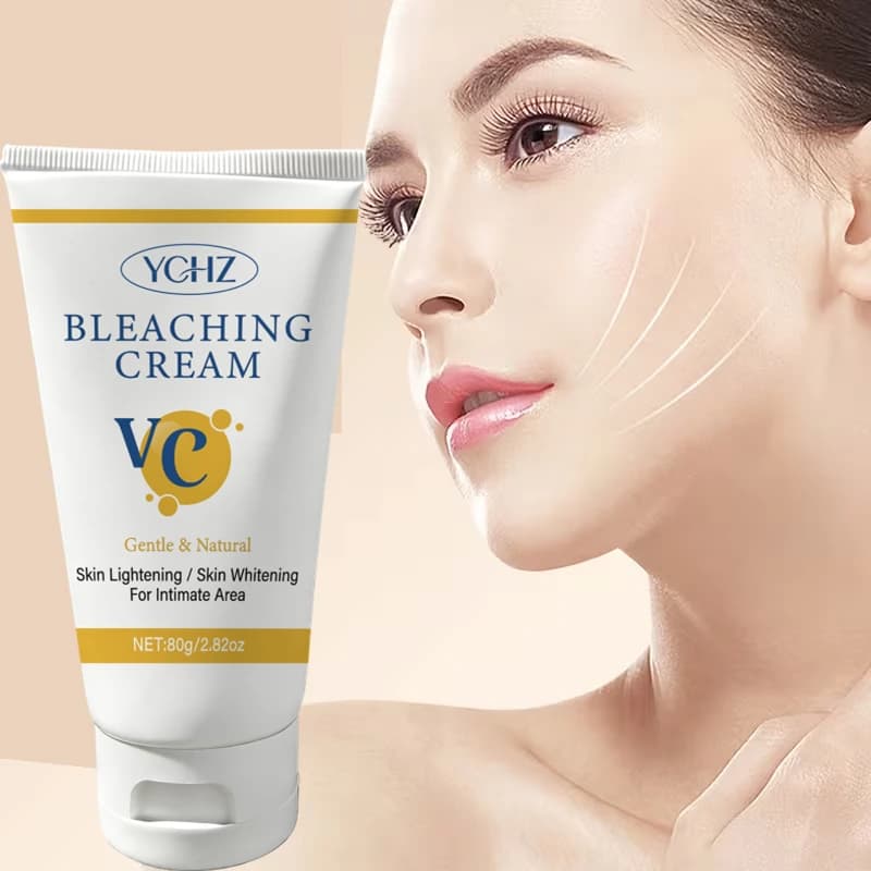Crème éclaircissante pour le visage, le corps et les zones intimes, adaptée aux zones privées, aux aisselles, aux genoux, aux coudes, aux cuisses intérieures, à la ligne du bikini, etc., crème éclairc