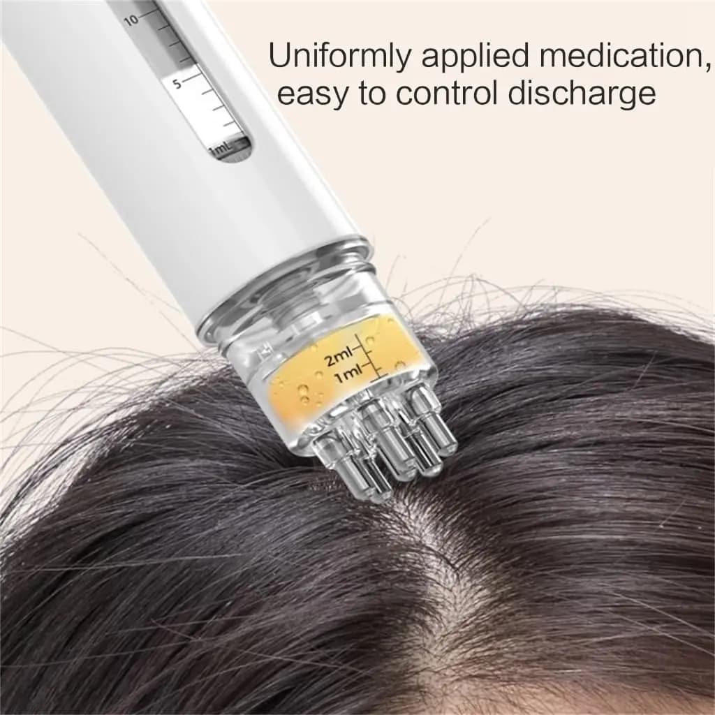 Applicateur d'huile capillaire portable, mini peigne de massage du cuir chevelu, masseur pour huile essentielle liquide, outil anti-chute de cheveux, soin du cuir chevelu