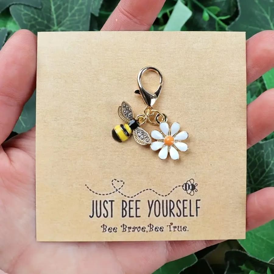 1/5/10/20/50/100 pièces Just Bee Yourself cadeaux d'encouragement positif |   Cartes dépliantes, cadeaux d'amitié mignons, cadeaux de motivation,