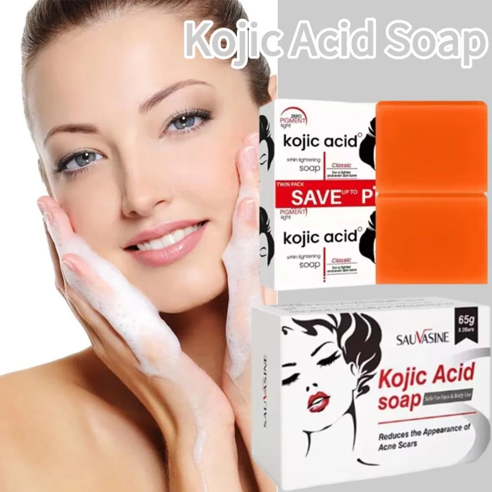 Acide kojique nettoyage en profondeur éclaircir la peau savon contrôle de l'huile
