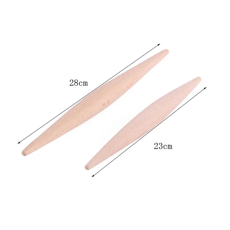 Rouleau à pâtisserie en bois 23/28cm, pour gâteau Fondant, pâte à main, rouleau à pâtisserie, argile, Pizza, boulettes, peau, outils de cuisson de cuisine