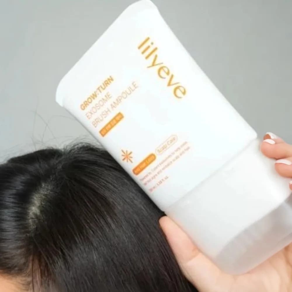 100ml Original Massage Brush Head Hair Care Serum Anti-hair Loss Nourishing Scalp Serum Lilyeve Grow:Turn Exosome Brush Ampoule