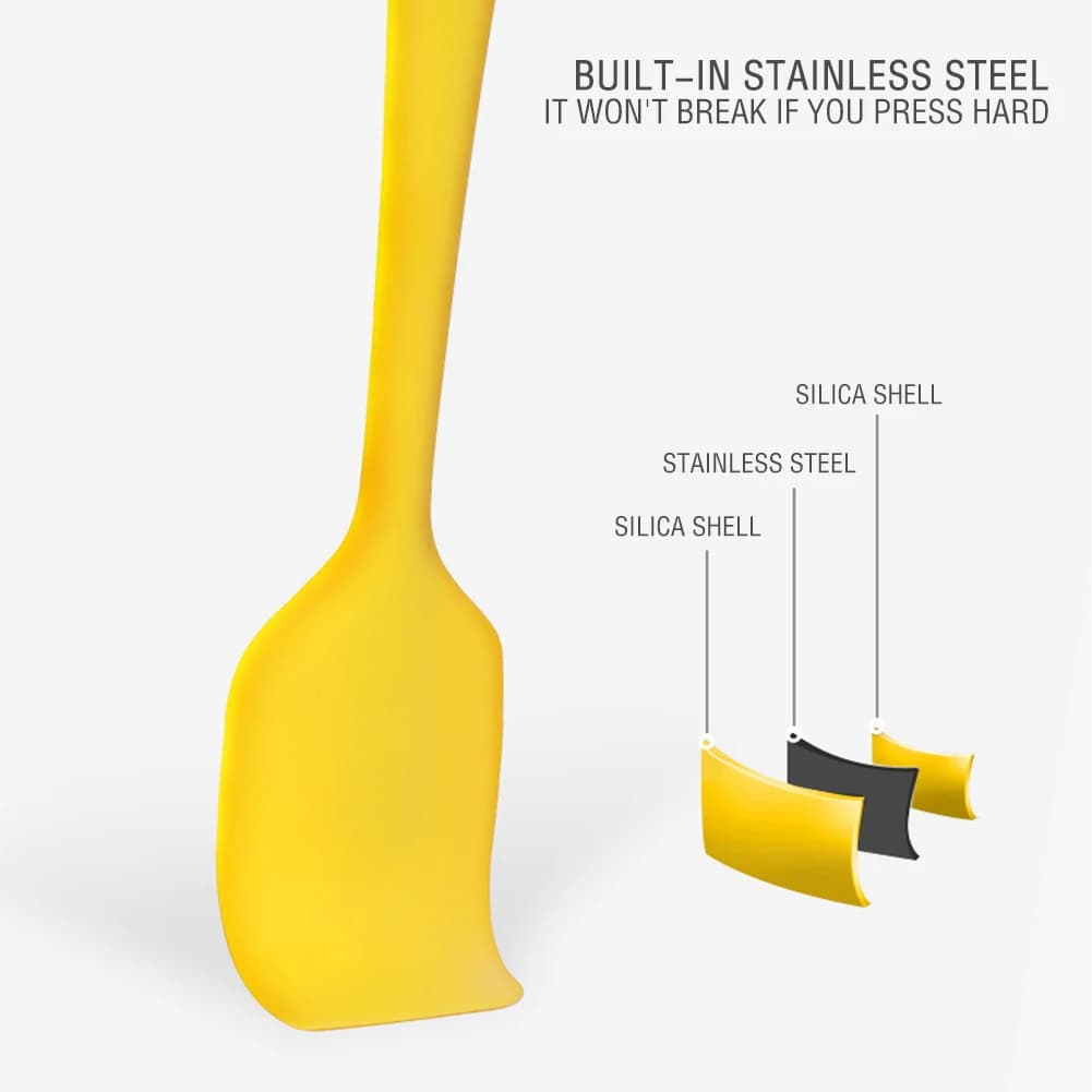 Spatule à gâteau en silicone antiarina pour poupée à crème, grattoir, brosse, outils de cuisson, centre commercial, cuisine, 1 pièce