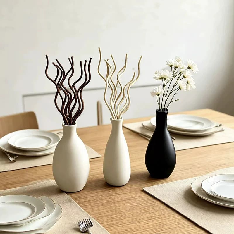 20 bâtonnets diffuseurs en rotin longs et ondulés pour huiles essentielles