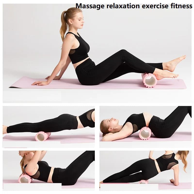 30CM mousse rouleau de libération myofasciale gymnase rouleau de Yoga rouleau de mousse de Massage rouleau de sport en mousse gymnase 10cm Fitness DLYJZ01