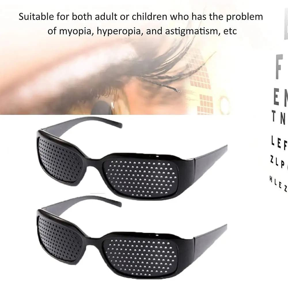 Soins de la Vision lunettes d'exercice dispositif Anti-Fatigue lunettes légères noir unisexe Vision améliorer lunettes lunettes Camping