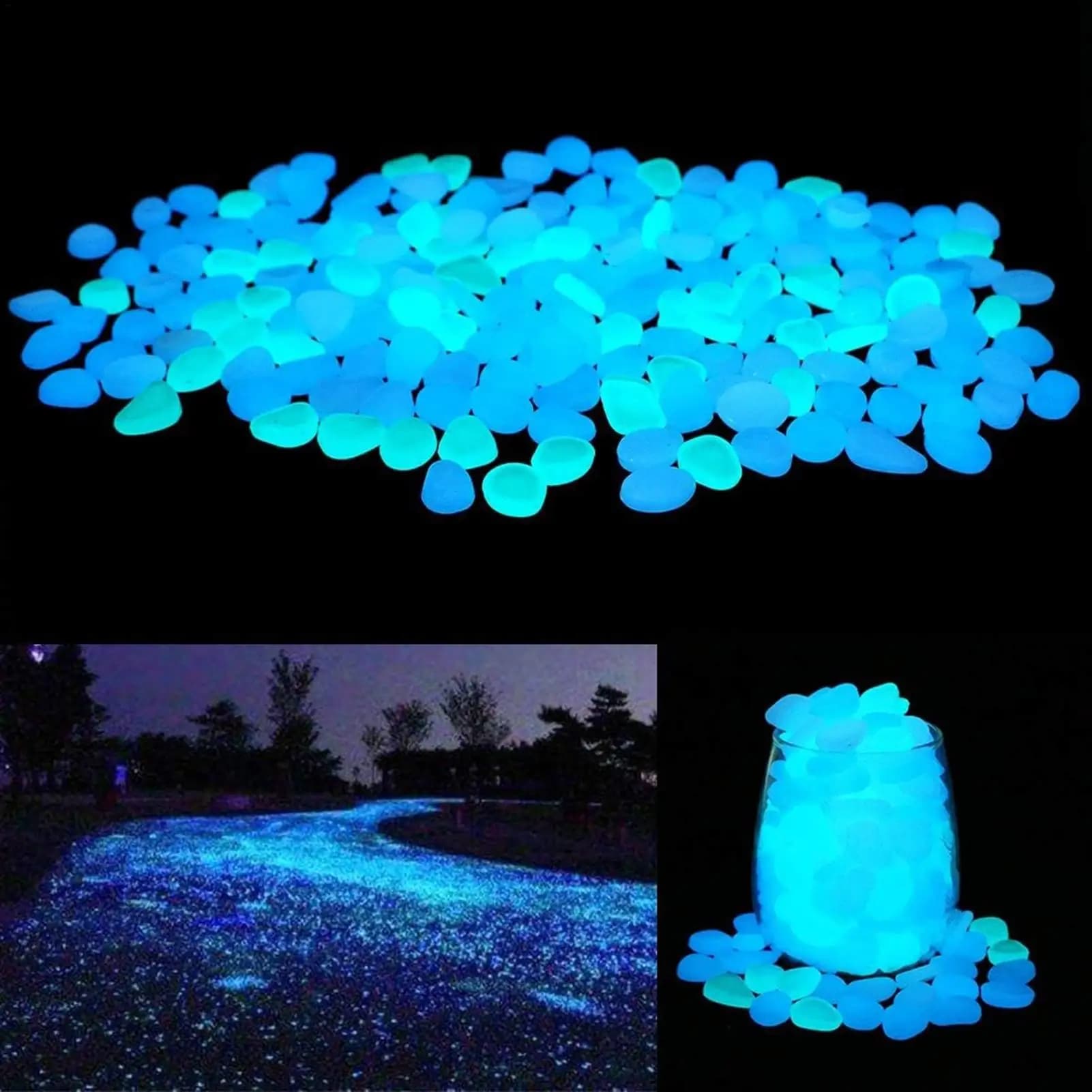 Galets Lumineux pour Jardin 200 Pièces