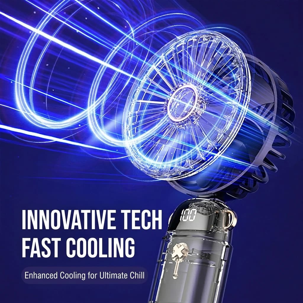 Ventilateur de cou pliable avec diffuseur d'arômes