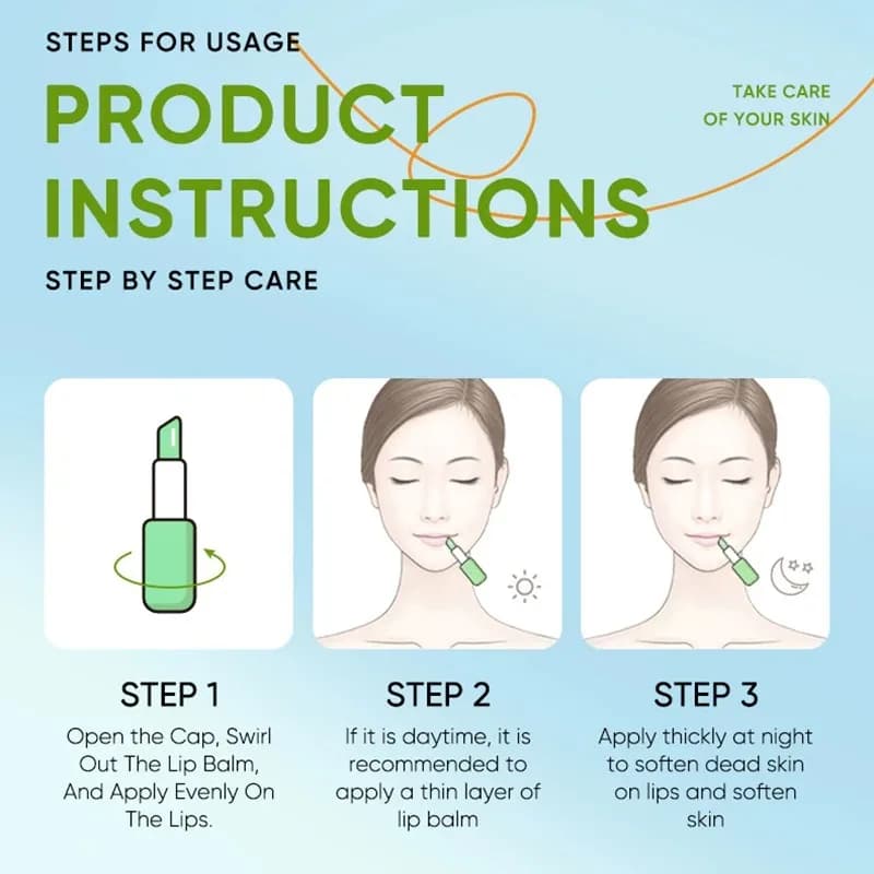 Baume à l'aloe vera pour les lèvres nourrissant, rafraîchissant, hydratant et hydratant, prévient les fissures et répare les lèvres douces et non irritantes