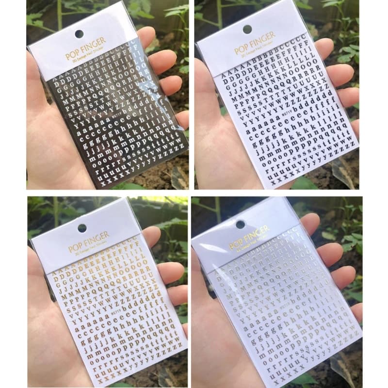 26 autocollants Alphabet à paillettes, lettres majuscules auto-adhésives inférieures pour étui, lettres autocollantes pour casquette de diplôme et artisanat d'art