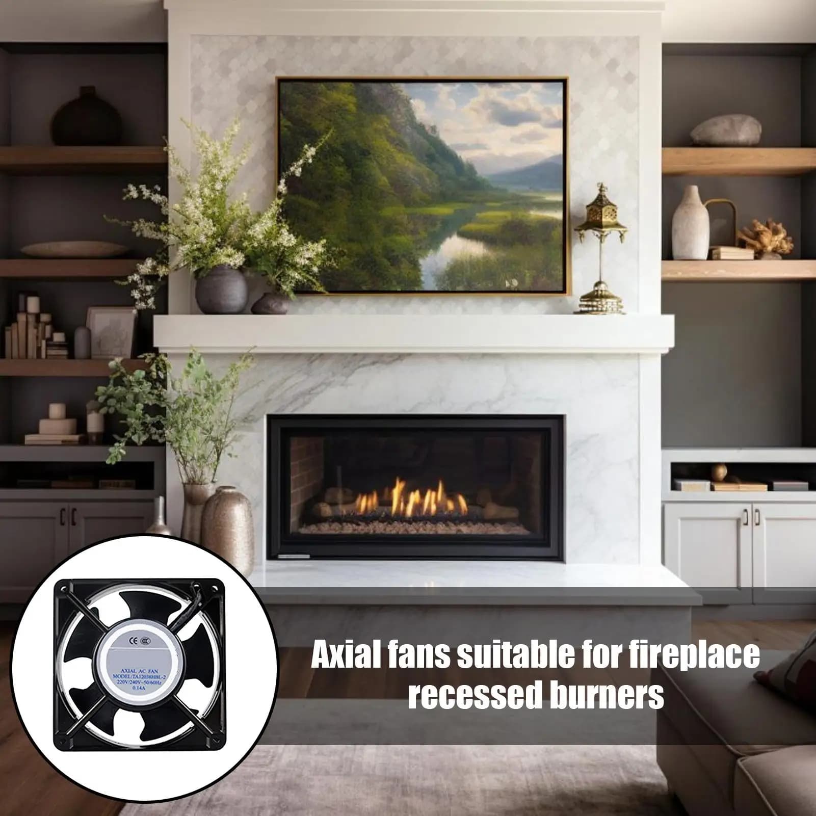 Ventilateur de cheminée alimenté par la chaleur, souffleur axial résistant à la chaleur, fonctionnement silencieux pour poêle à bois, poêle à granulés, accessoires de chauffage domestique