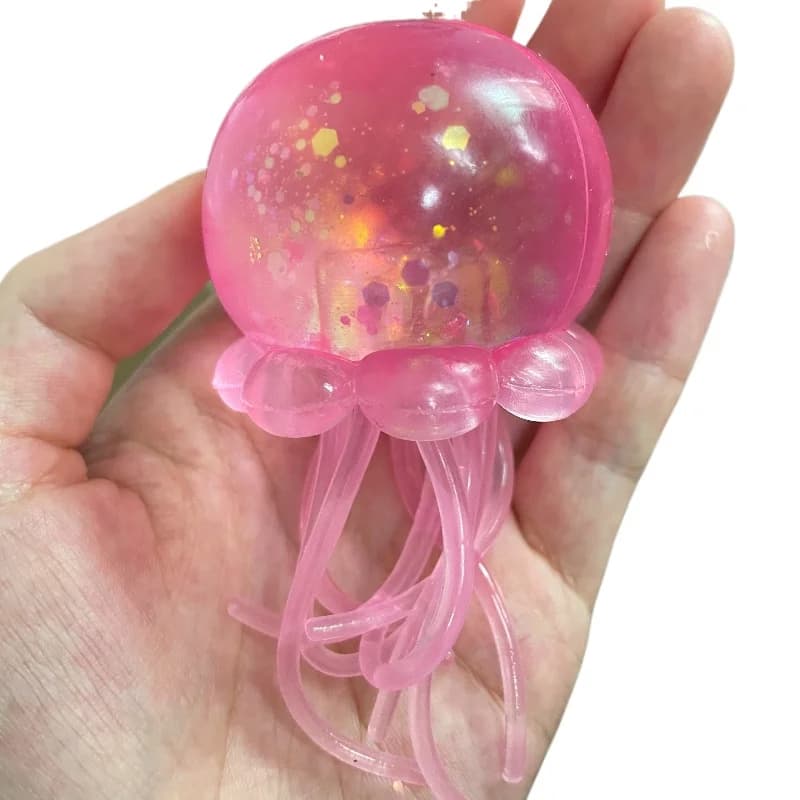 Jouet Squishy Méduse en Maltose, Doux et Mignon, Anti-Stress, Relaxant, Balle Fidget Amusante, Cadeau pour Amis
