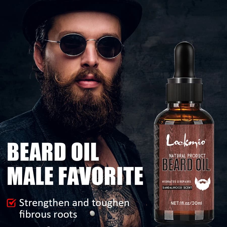 Baume à barbe et huile crème d'essence pour définir les moustaches favorise la barbe huile de croissance saine hommes barbes produits de coiffage doux