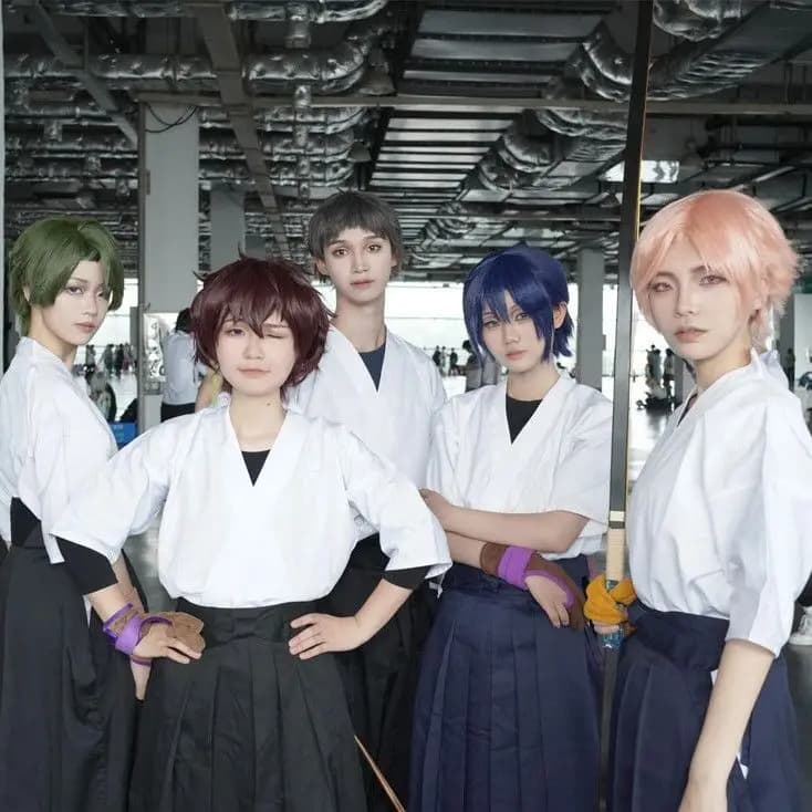 Uniforme Kimono Kendo japonais pour hommes, Costume de Cosplay, costume de Cosplay Anime Kendo du lycée