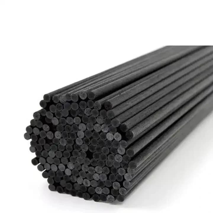 100 pièces L50/40CM X Dia5/4/3MM tiges de diffuseur de fibres de roseau noir de haute qualité pour la maison, bâtons de rotin d'aromathérapie accessoires de parfum