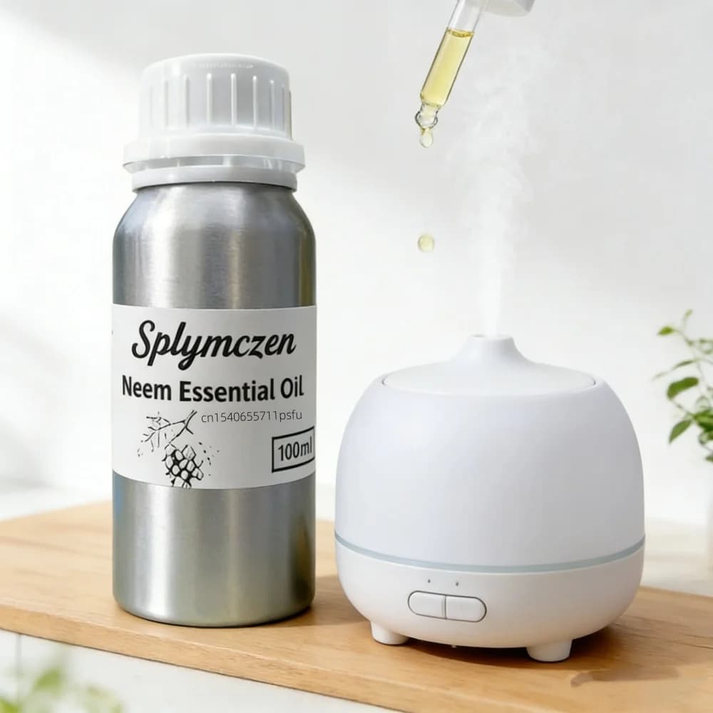 Diffuseur d'huiles essentielles premium Neem/Oud/Lotus bleu pour la méditation profonde, le yoga, l'aide au sommeil et la fragrance d'intérieur