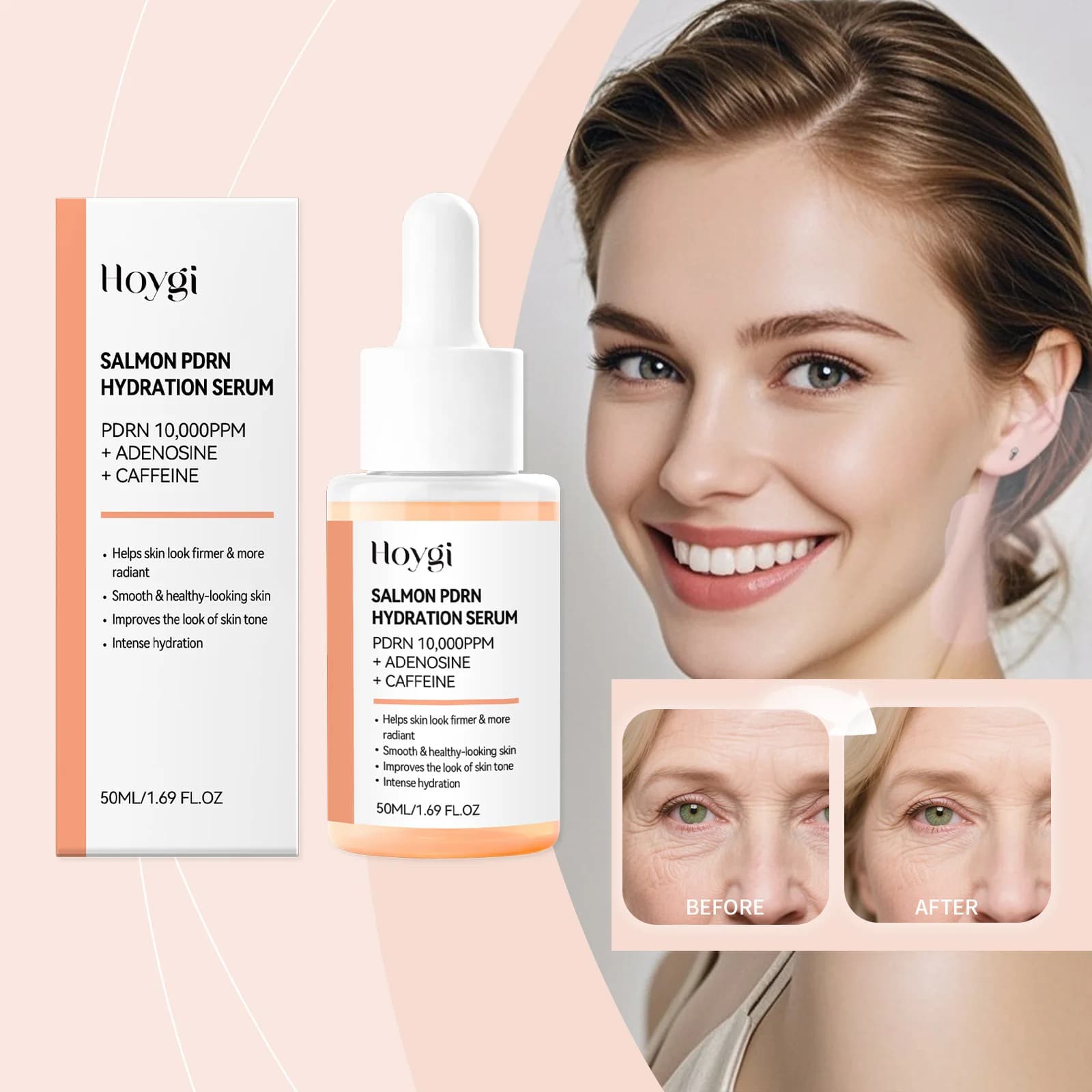 Essence faciale au saumon - Hydrate la peau du visage