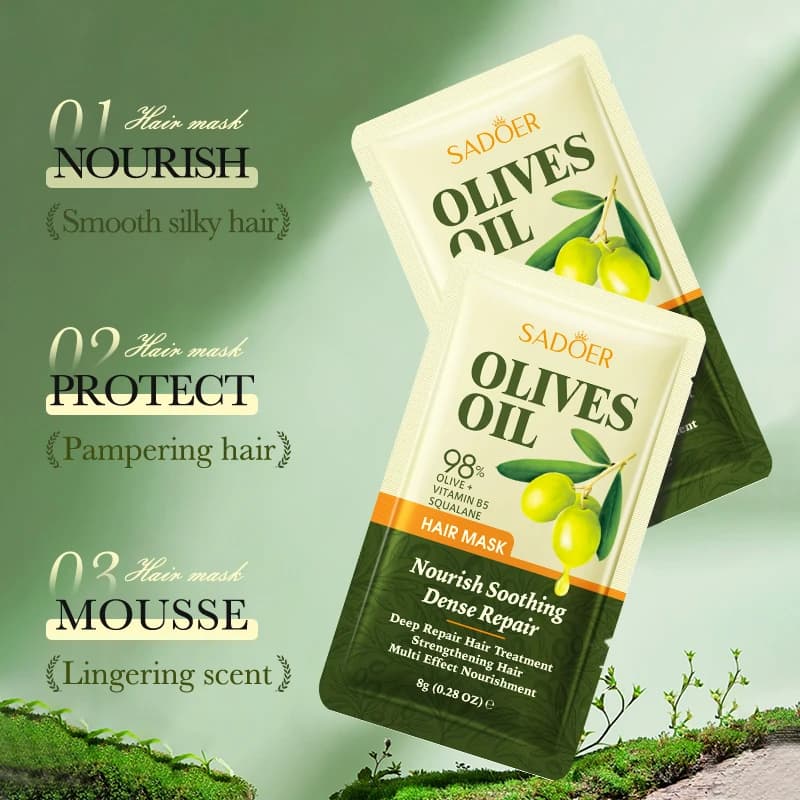 Masque capillaire à l'huile d'olive