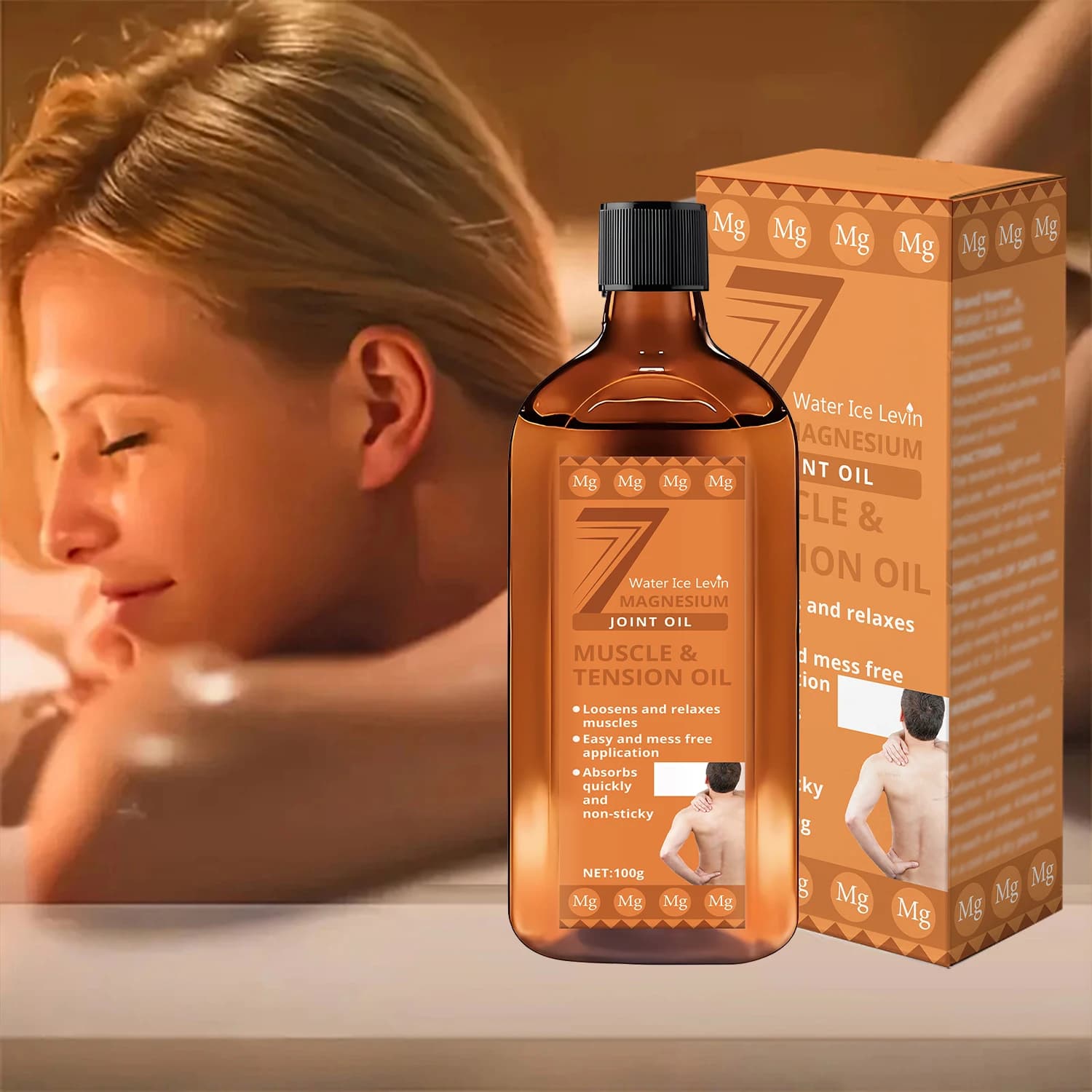 7 huiles pour articulations en magnésium : texture légère, ameublissez les muscles, absorbe rapidement/non collante, un usage quotidien augmente l'élasticité de la peau