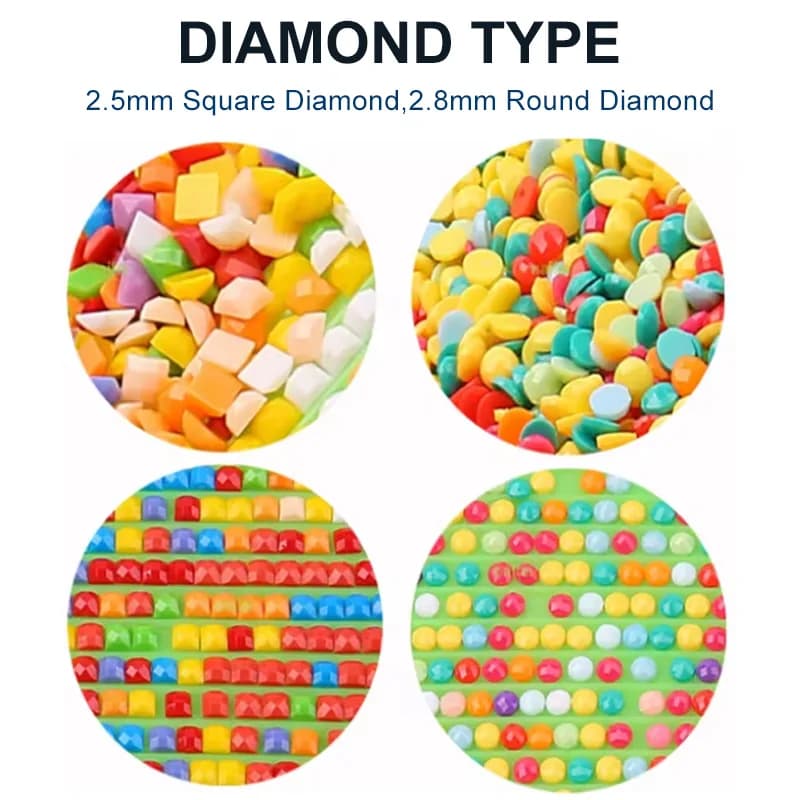 Analyste de point de croix de broderie de mosaïque de diamant, plein carré, clair de lune, arbre de banque de lune, peinture de diamant de bricolage, biscuits de gérer, 5D