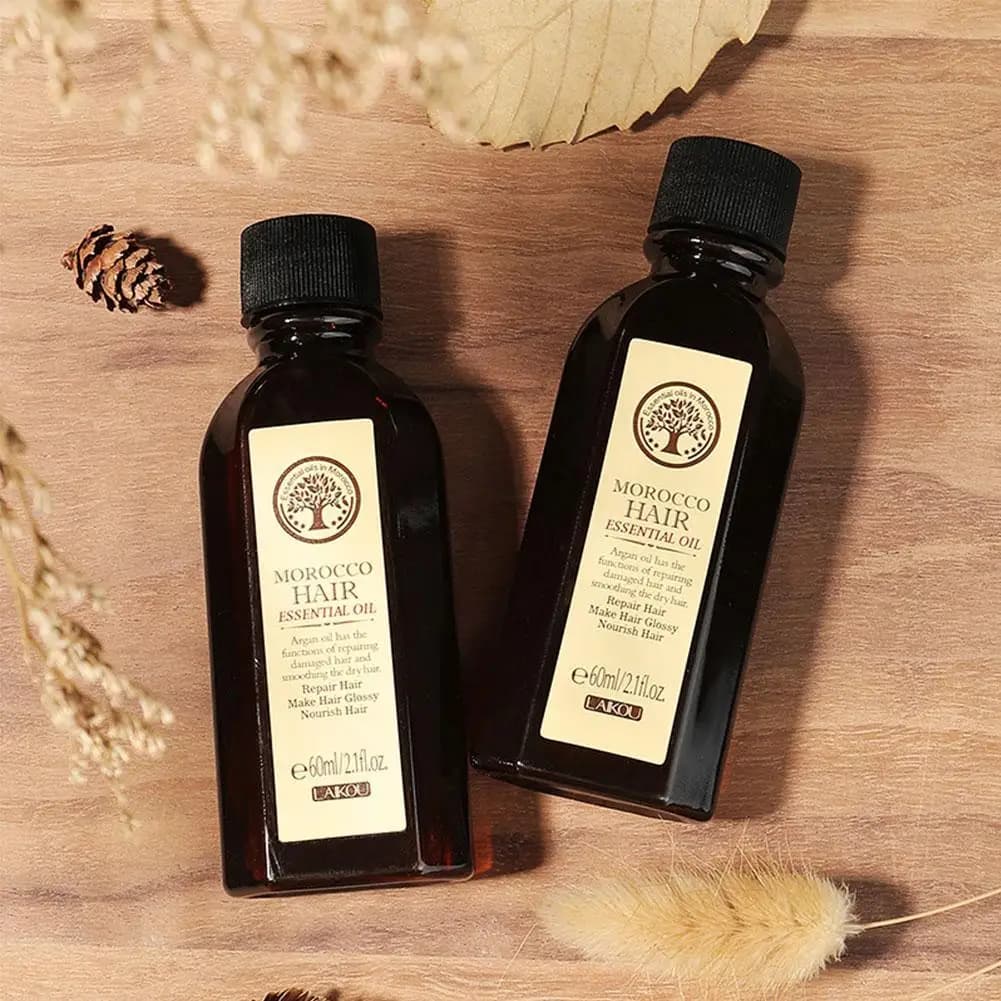 LAIKOU Hearth – huile d'argan marocaine pour cheveux bouclés et crépus
