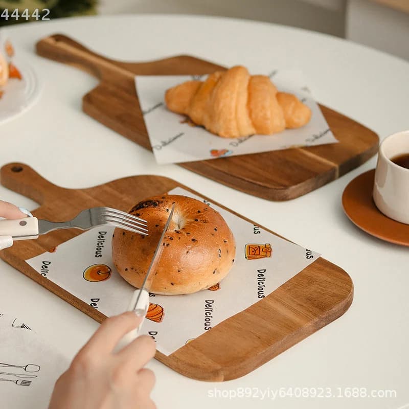 100 pièces 18cm gâteau coussin papier résistant à l'huile papier Silicone résistant à l'huile papier Hamburger pain papier alimentaire huile papier