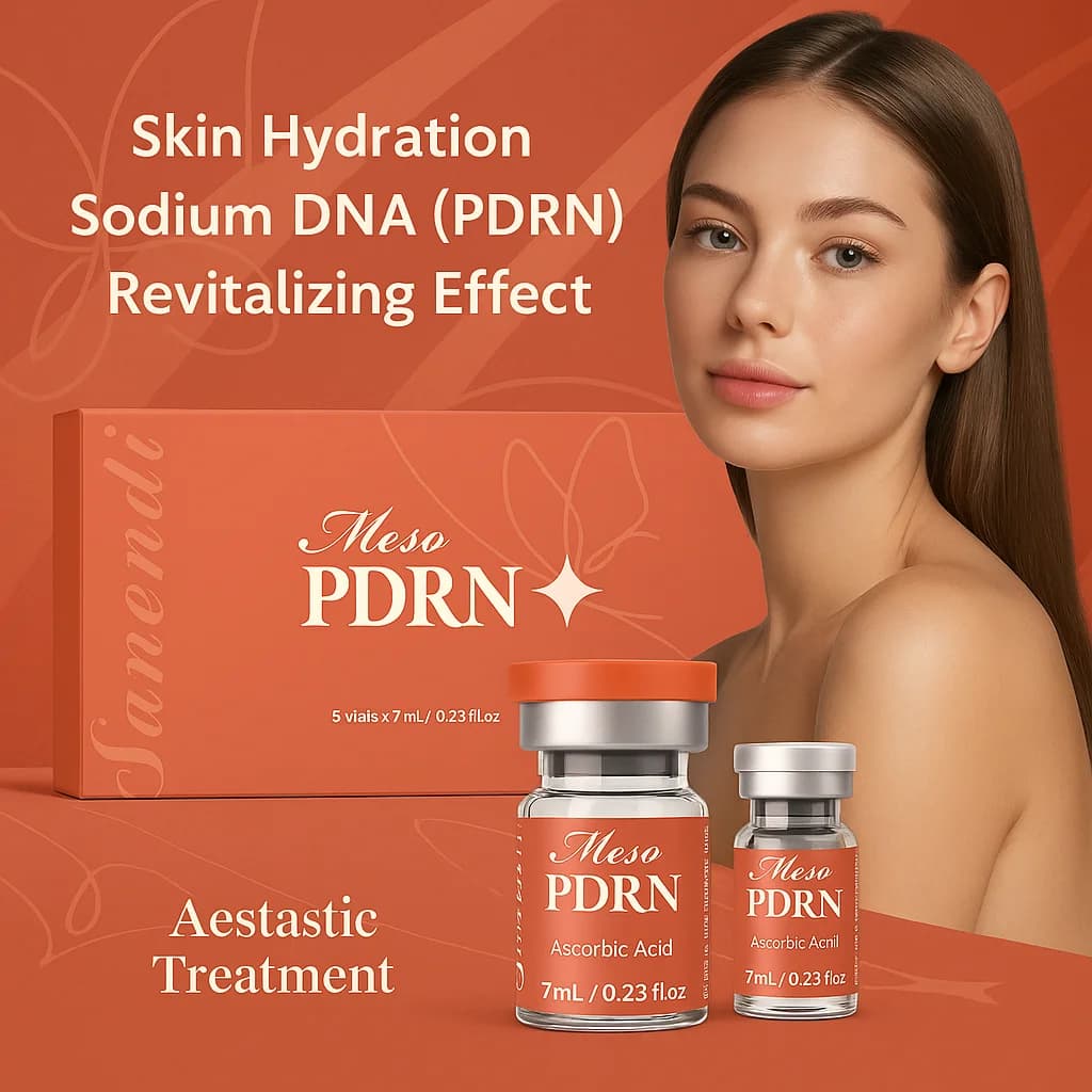 Sanendi PDRN Glutathion VITAMIN C Peau Sensible Muscle Éclaircissement et anti-âge Utilisation Stylo Derma 7 ml x 5 flacons