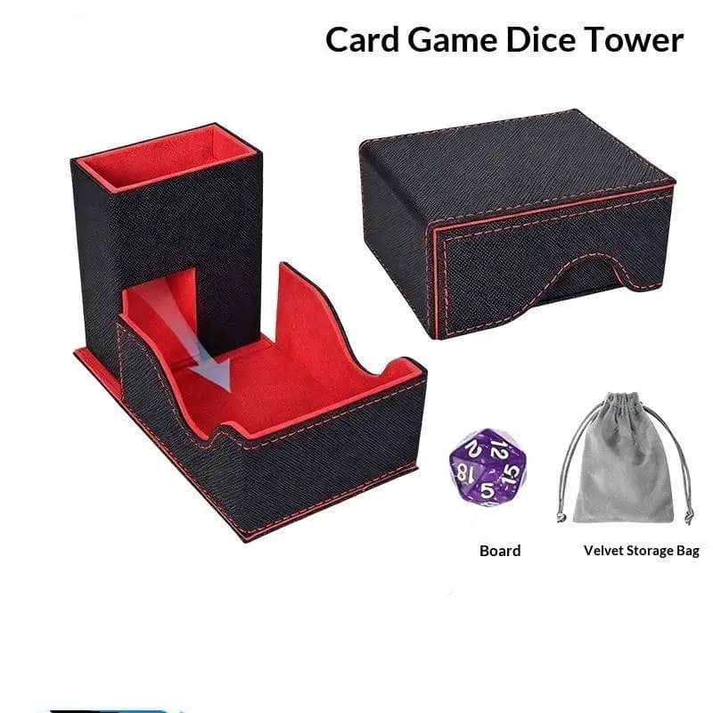 Tour de dés pliable et portable (1 pièce) avec sac de rangement – Outil anti-triche pour les soirées de jeu de rôle sur table