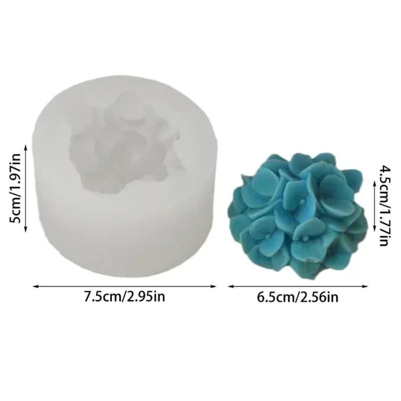 Moule à fleurs d'hortensia