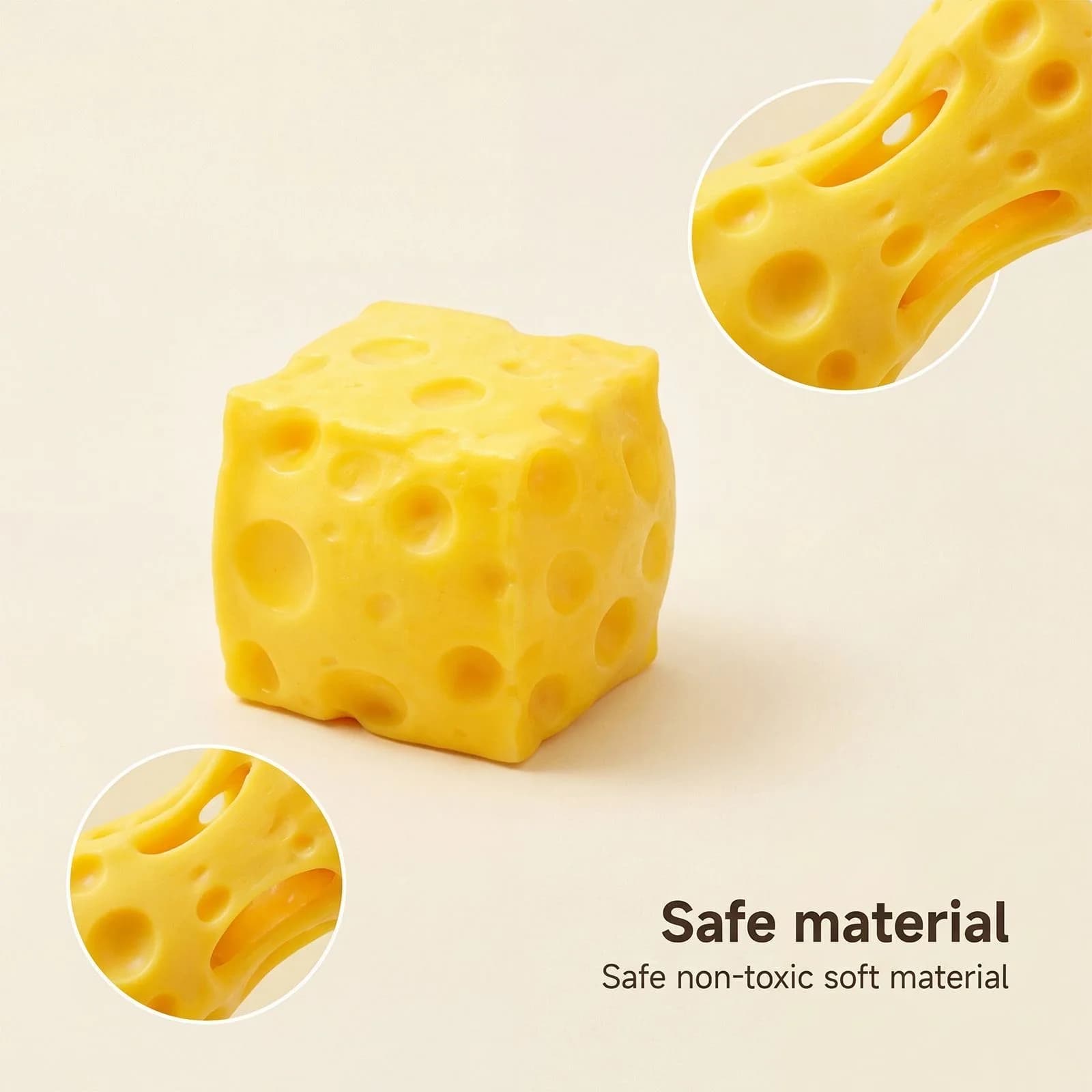 Jouet géant en forme de fromage à presser