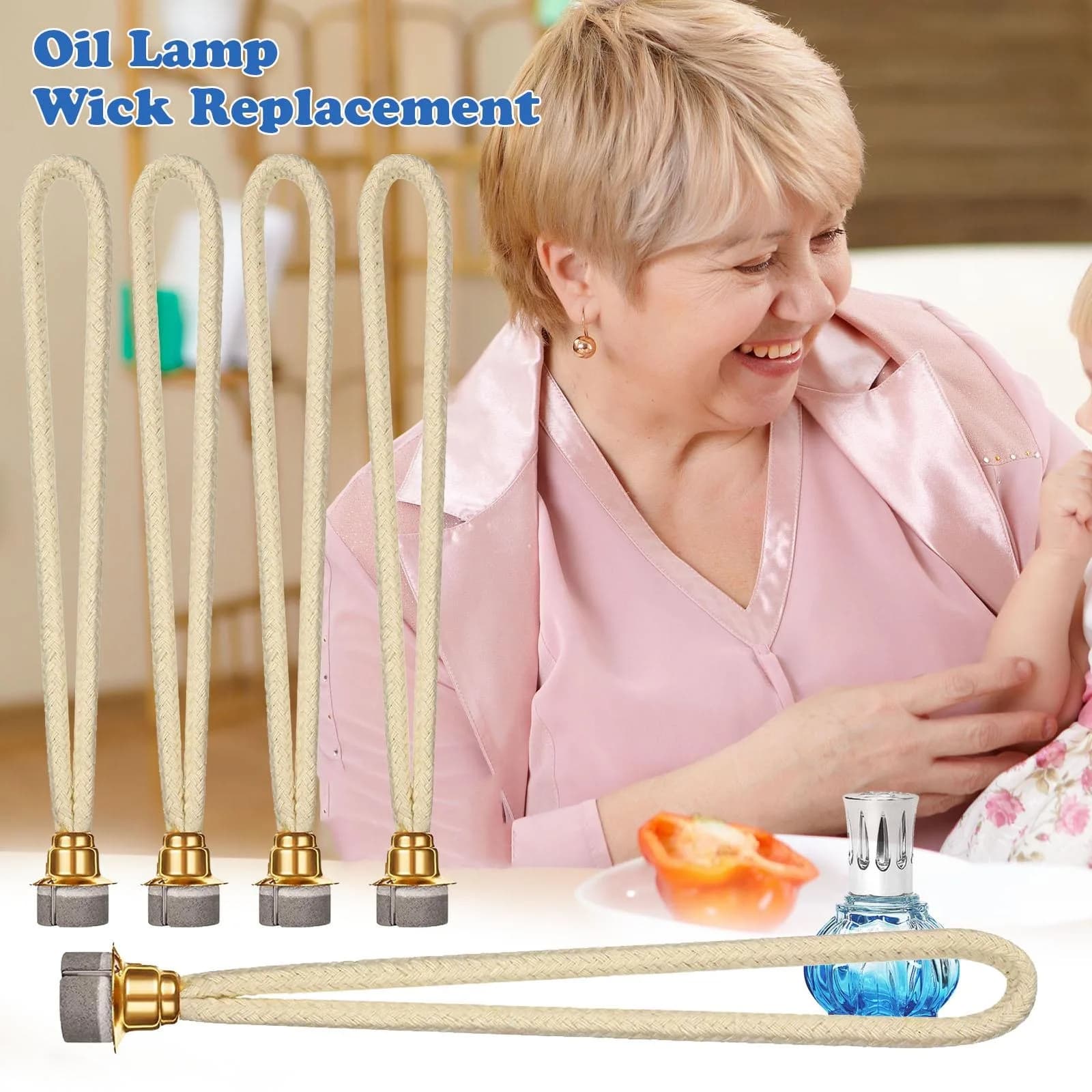 Mèche de lampe à huile de remplacement