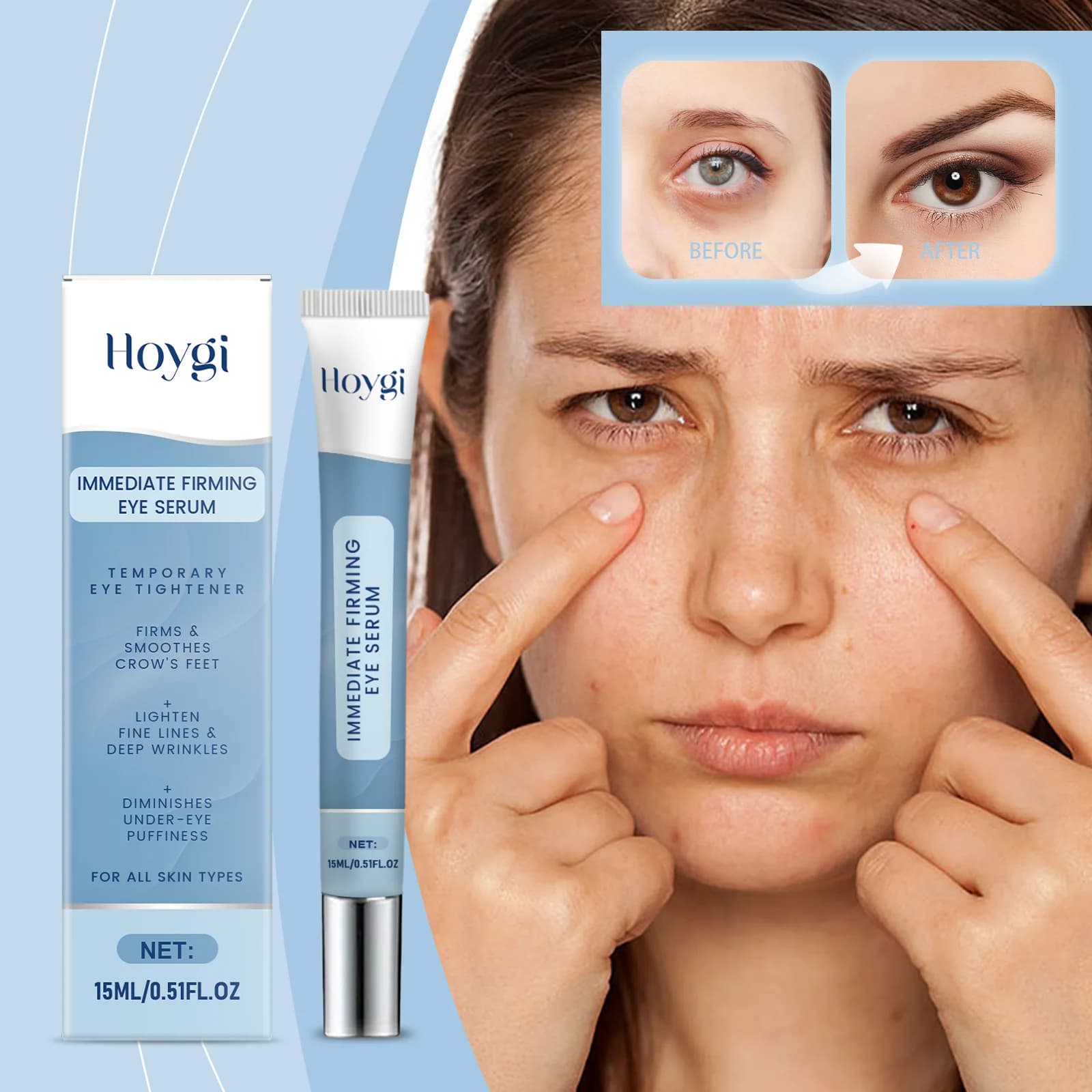 Crème hydratante pour les yeux : Soin doux