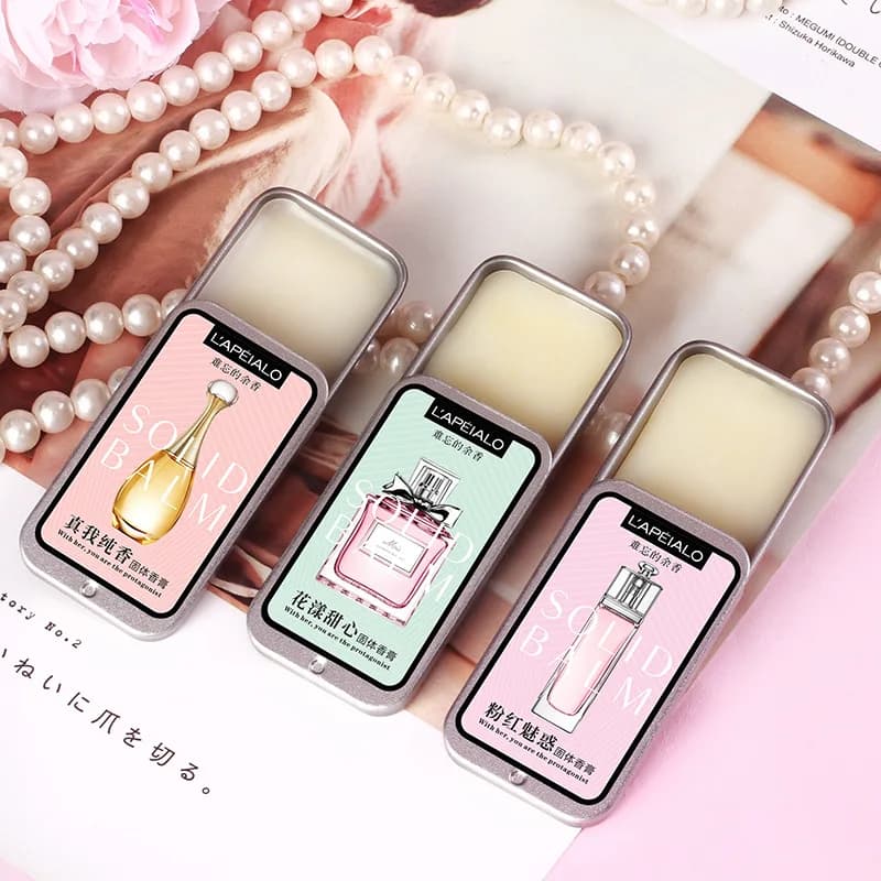 Femme corps phéromone parfum baume solide longue durée parfum léger parfum Portable solide parfum baume