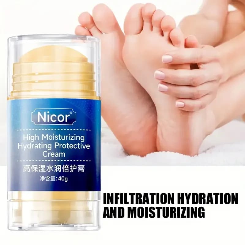 Crème hydratante pour les pieds secs, nourrissante pour les mains et les pieds, soin quotidien des mains et des pieds / avec squalane végétal