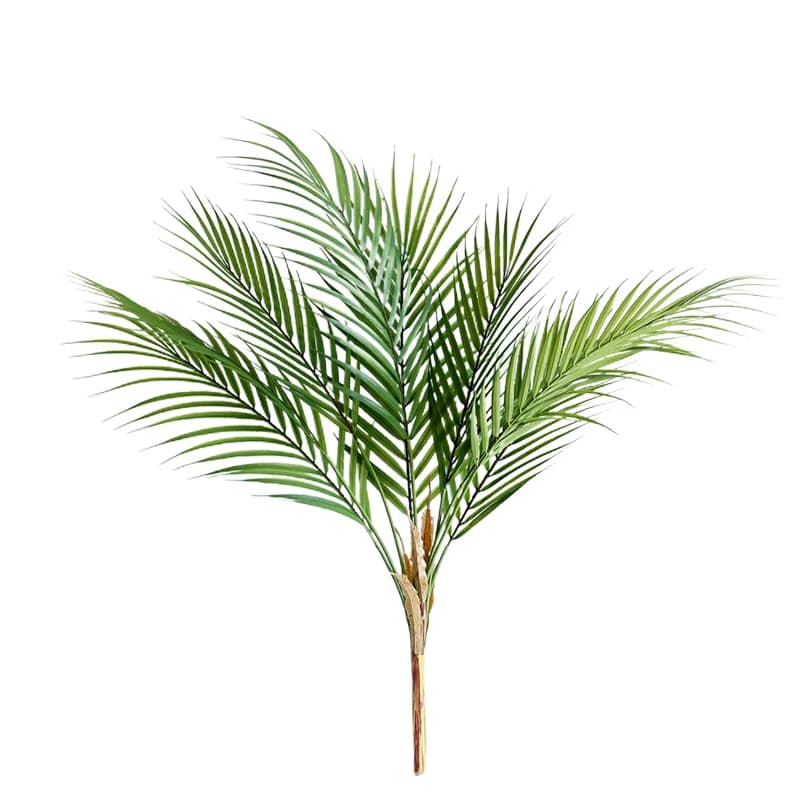 Plantes d'arbre vertes artificielles de 60 CM, feuilles de palmier, fausse branche tropicale, accessoires de décoration d'intérieur en plastique pour jardin de maison, accessoires Photo