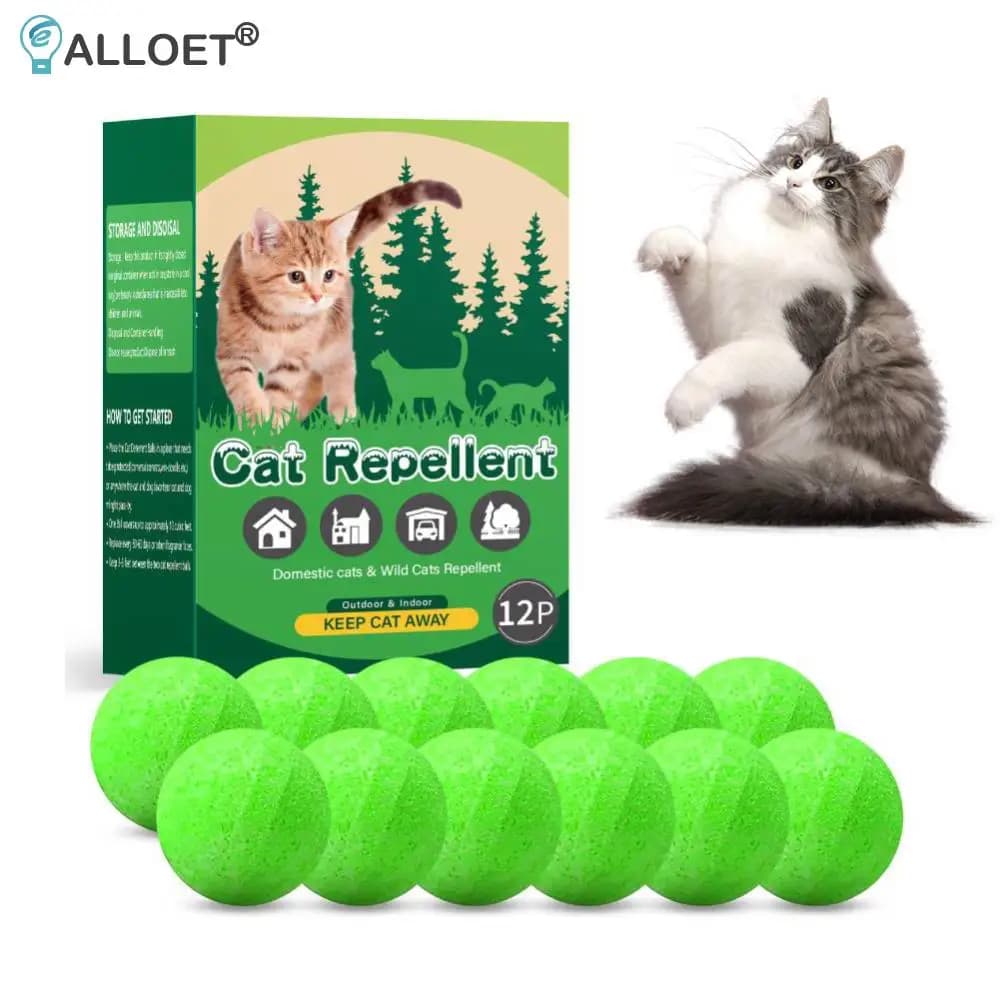 Paquet de 12 boules dissuasives pour chats