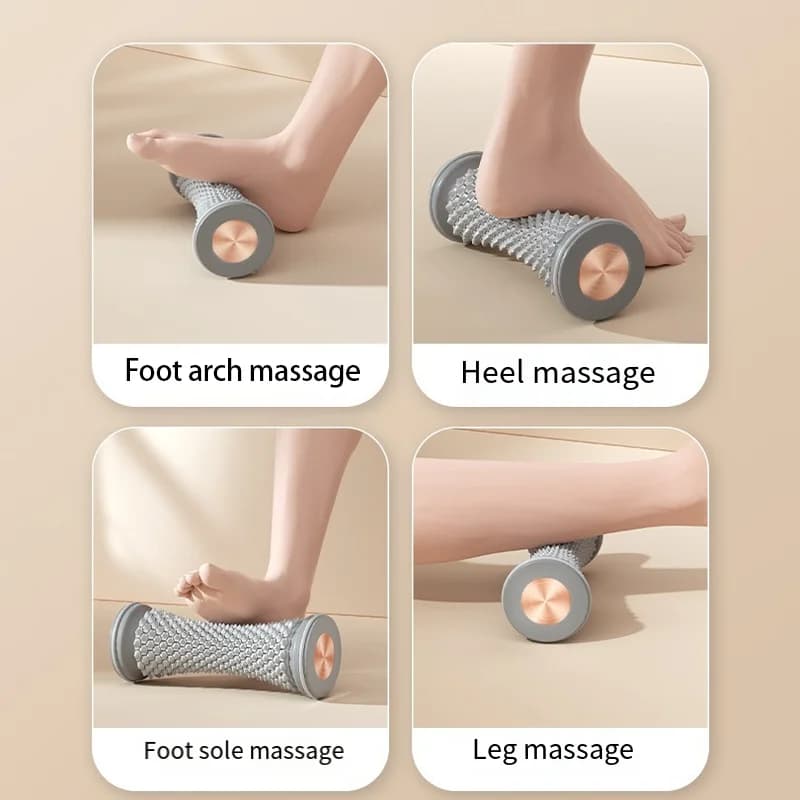 Rouleau de massage des pieds, balle de massage yoga, rouleau pour fascia plantaire, soin de relaxation musculaire, rouleaux de massage manuels en plastique pour les pieds