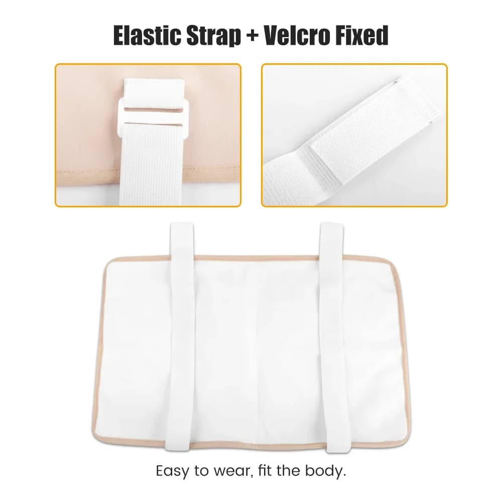 Pack d'huile de ricin réutilisable, huile de ricin organique, compression, dos rond initié, utilisation pour le vagin, l'abdomen, les muscles, les chambres du corps
