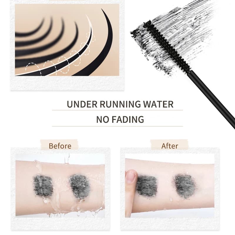 O'cheal Mascara noir cils brosse à cils 3D soie épais Curling allonge les yeux cils beauté maquillage cosmétiques Extension Mascara