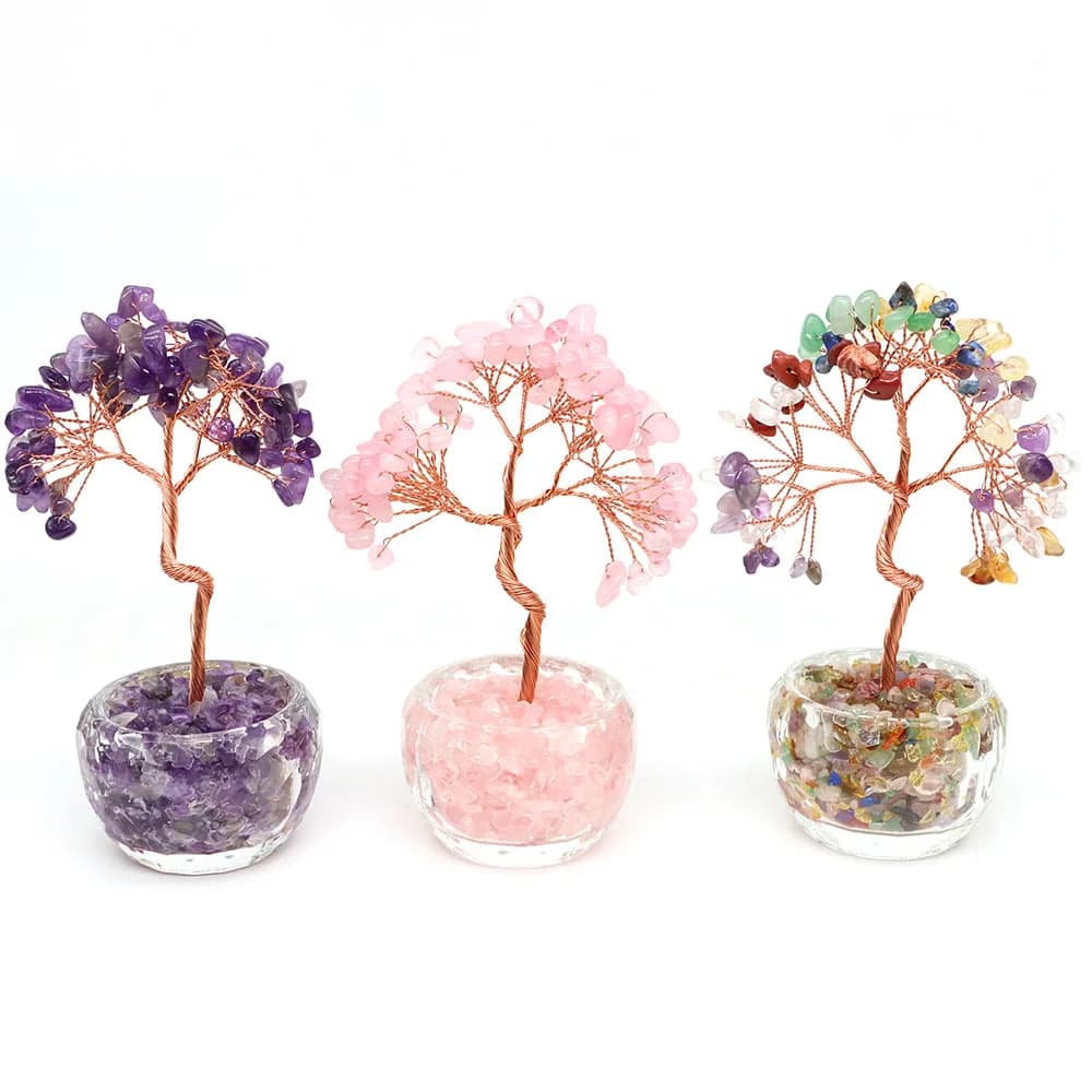 Arbre à Monnaie en Cristal Naturel