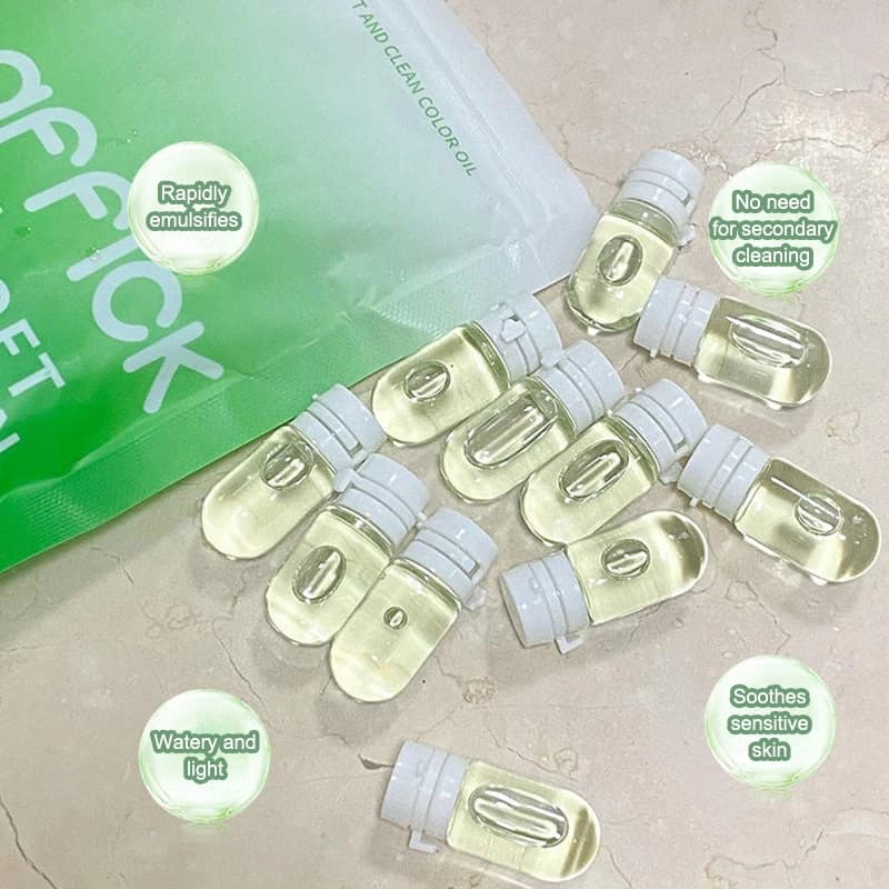 Huile nettoyante au camélia pour le visage, nettoyant secondaire pour le visage, nettoyage en profondeur et doux, huile démaquillante individuelle portable pour voyage, 7/10/30 pièces