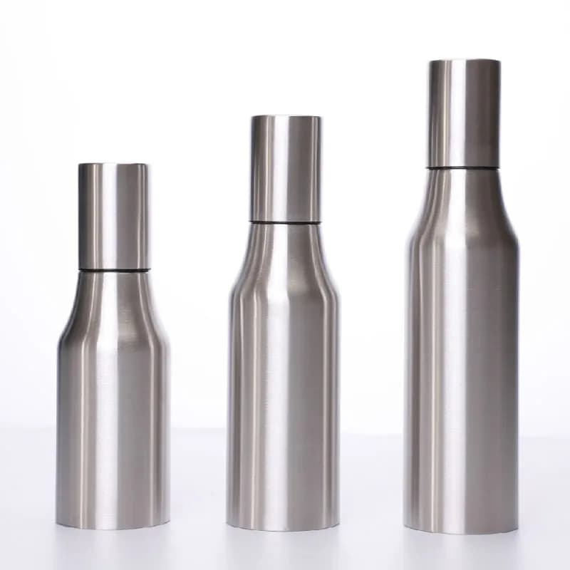 Realand Premium 500/750/1000ml acier inoxydable vinaigre huile Olive distributeur bouteille Pot étanche cuisine sain sauce bateau