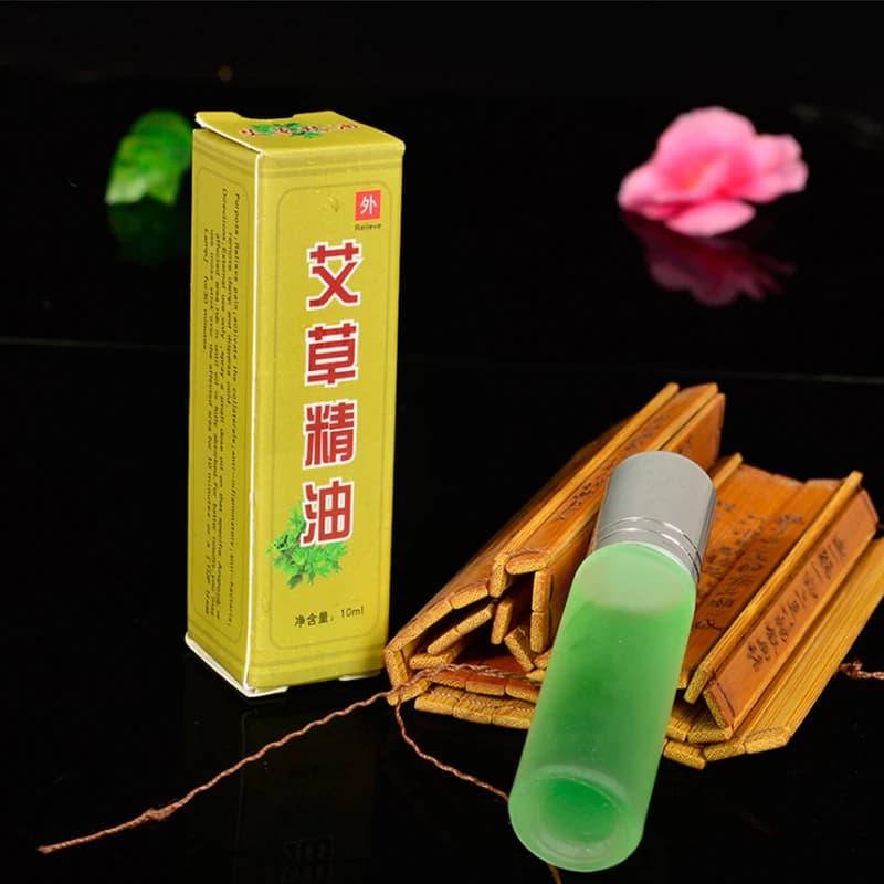 Flacon roll-on 10 ml d'huile essentielle d'armoise 100 % pure et naturelle - Extraction par méthode ancienne pour la vente en gros