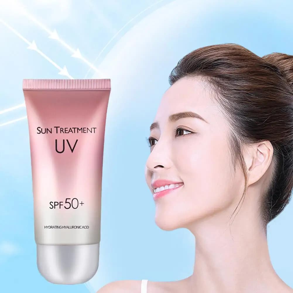 Crème solaire douce et Non irritante, 60g, haute Protection, contrôle du sébum, hydrate, calme, Anti-coup de soleil, soins pour la peau, SPF 50 +