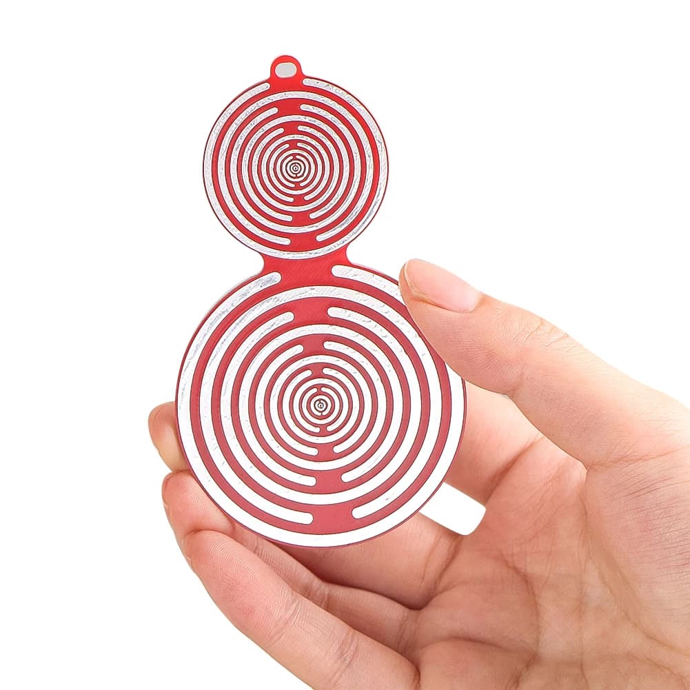 Pendentif disque d'énergie polarisant, réduit l'énergie négative, oscillateur multi-ondes de Lakhovsky, Double face, équilibre MWO EMF, méditation