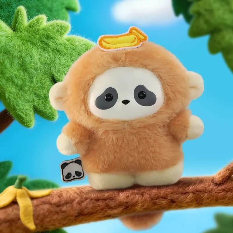 Panda Roll The Zoo In Hands Series Blind Box – Boîte Surprise en Vinyle Peluche Panda Mignon – Sac Surprise Animaux Kawaii – Pendentifs Décoratifs pour Sac – Jouets Blindbox