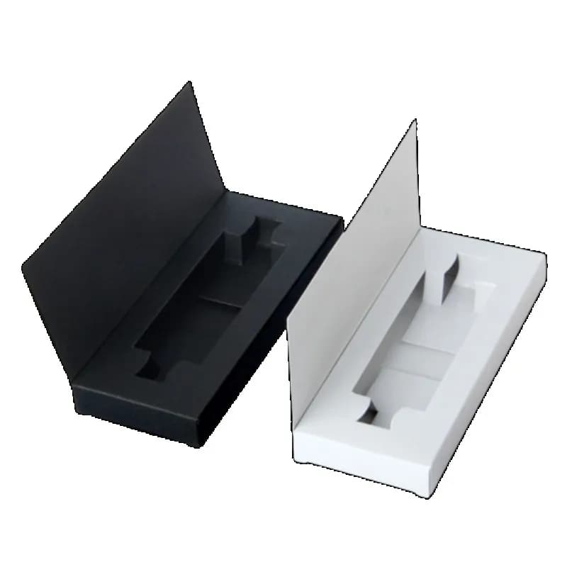 Boîte d'emballage de bouteilles de parfum, 1 pièce, pour flacon pulvérisateur de 3ml, 5ml, 10ml, boîte-cadeau, échantillon de parfum, Carton d'emballage, boîte noire et blanche