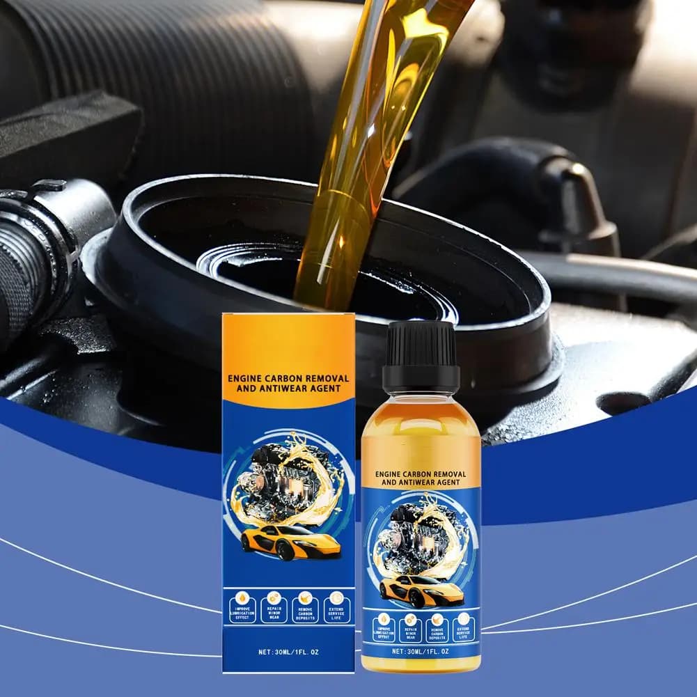 Huile de traitement Anti-usure pour moteur de voiture, Agent de protection anti-bruit pour économie de carburant du moteur, additif de réparation pour l'élimination du carbone du moteur 3 pièces